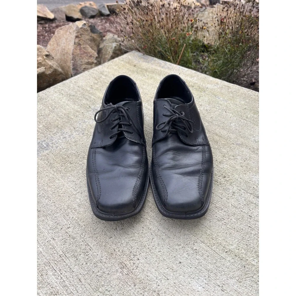 ECCO Men's New Jersey Lace-Up Dress Shoes Black Leather 51514 EU 45 US 11 - 11.5